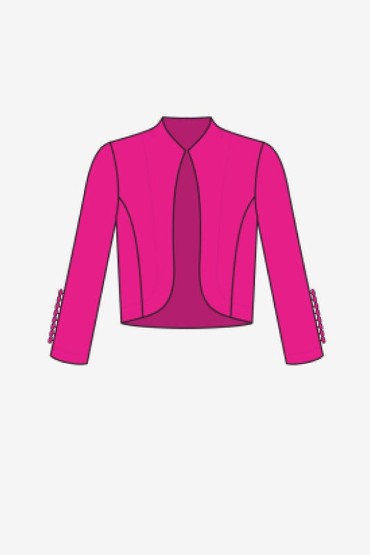 Silky Knit Bolero - Ultra Pink