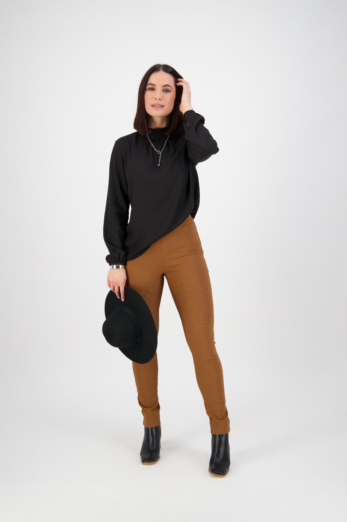 Embossed Pull On Pant 230AF Spice - 50% Off