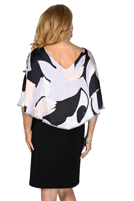 Overlay Dress Pink/Black