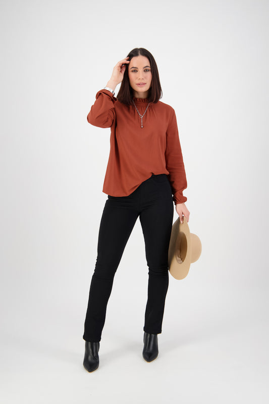 Slim Leg Knit Denim Pull On 234K Black