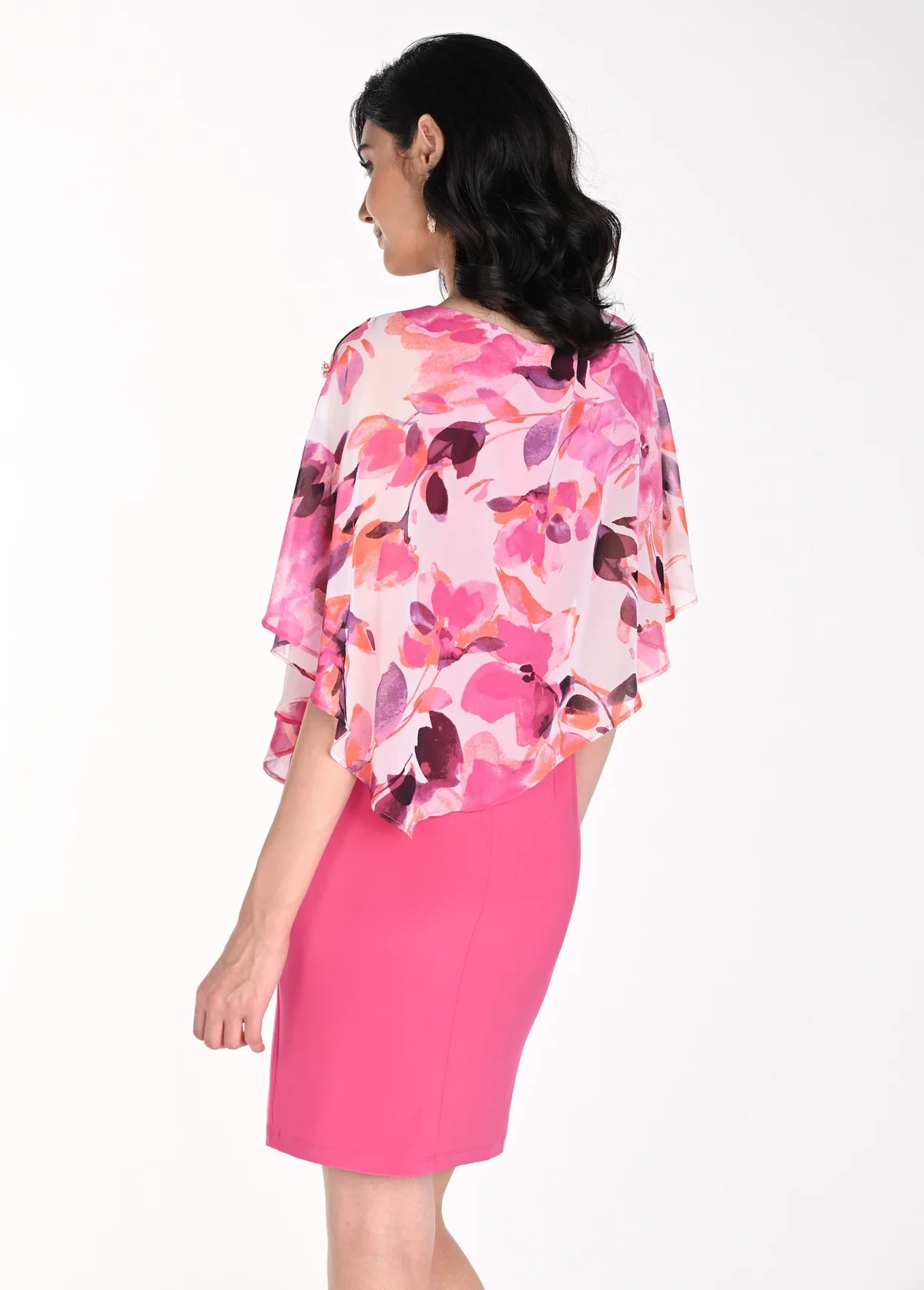 Overlay Dress Pink Floral