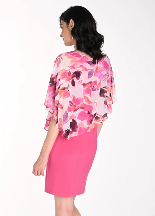 Overlay Dress Pink Floral