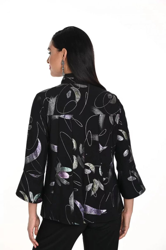 Abstract Jacket Black/Purple - 50% Off