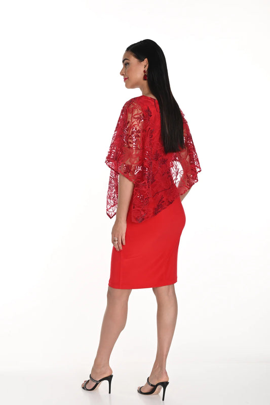 Overlay Dress Lipstick/Wine