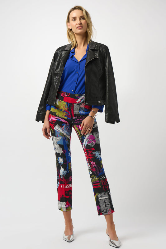 Foiled Faux Suede Fitted Jacket Black - 50% Off