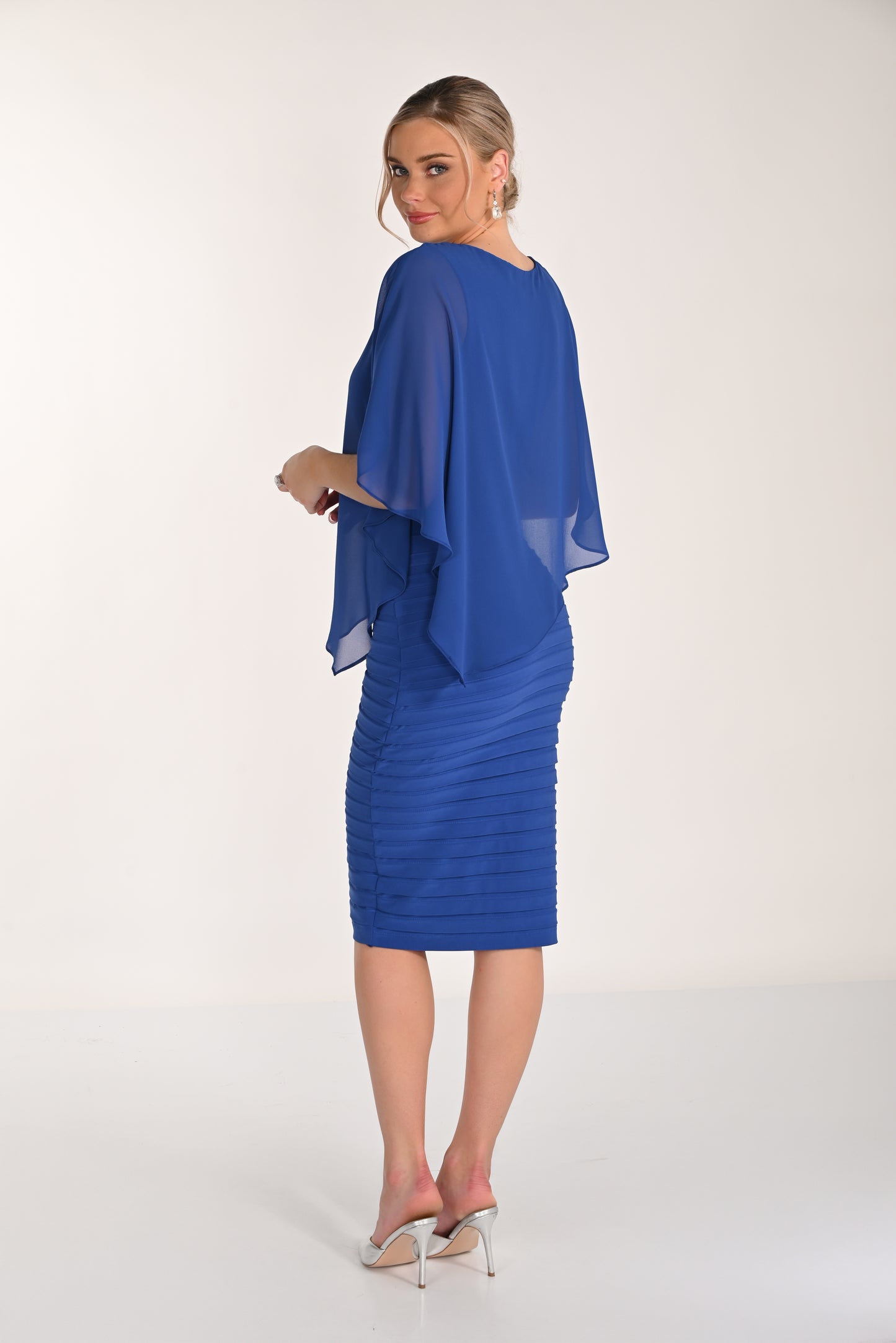 Overlay Dress Royal Blue