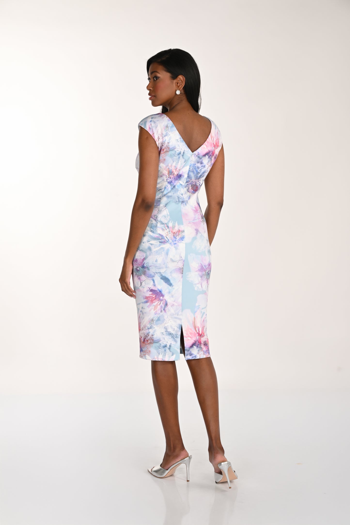 Shift Dress Lilac Print