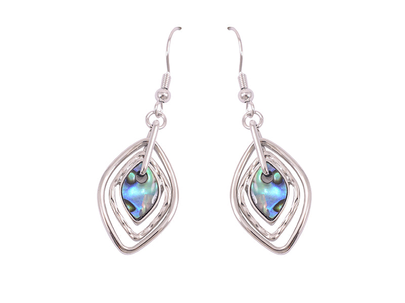 Paua Diamond Shape Earrings MSE1475