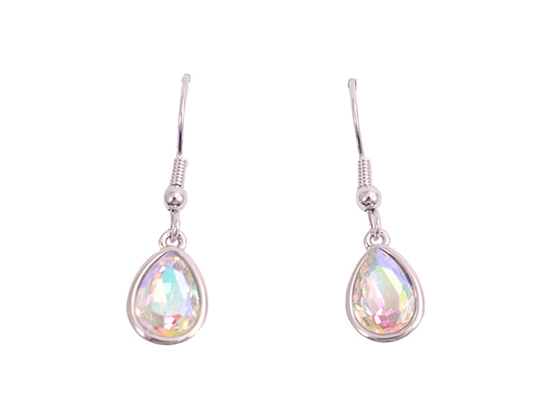 Iridescent Water-drop Earrings - MSE1518