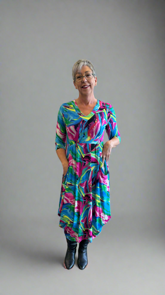 Carly Dress Jam Pattern - 50% Off