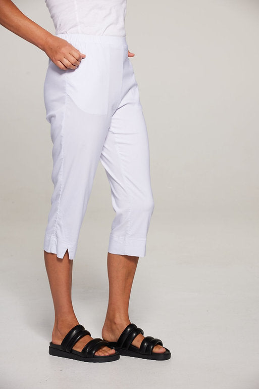 3/4 Court Pant White