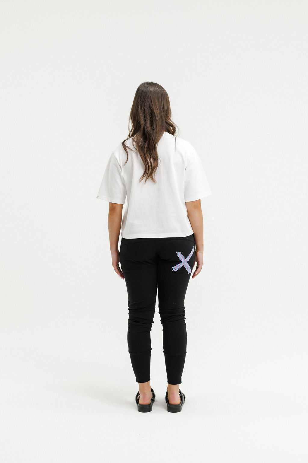 Apartment Pant - Black with Blue Haven Stripe X (Due Sept)