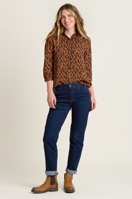 Brush Strokes Blouse - 50% Off