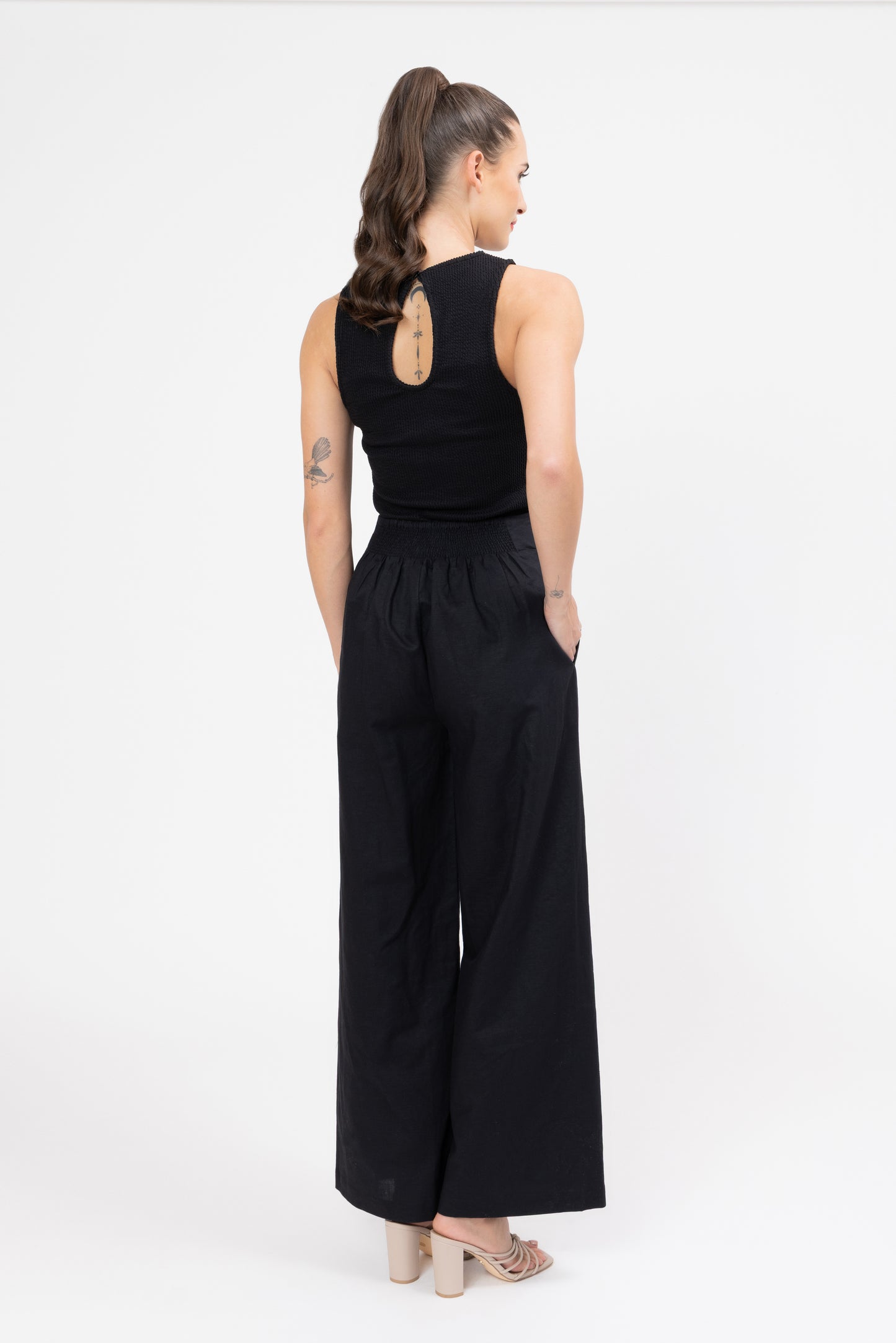 Essential Wide Leg Pant - Black