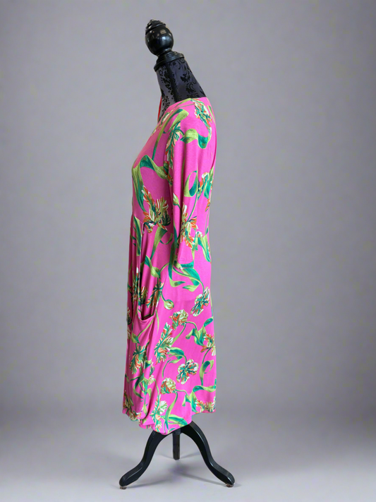 Carly Dress - Pink Floral - 50% Off