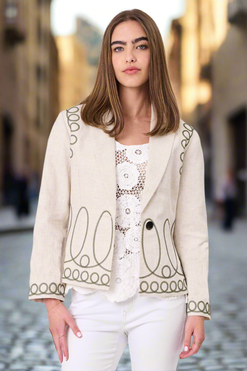 Nova Jacket - 100% Linen - 50% Off