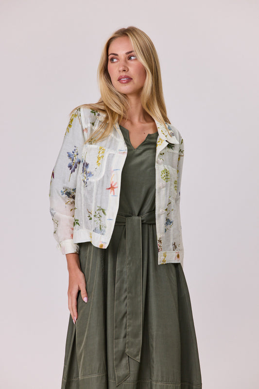 Valencia Flower Voile Jacket - DUE AUG/SEPT