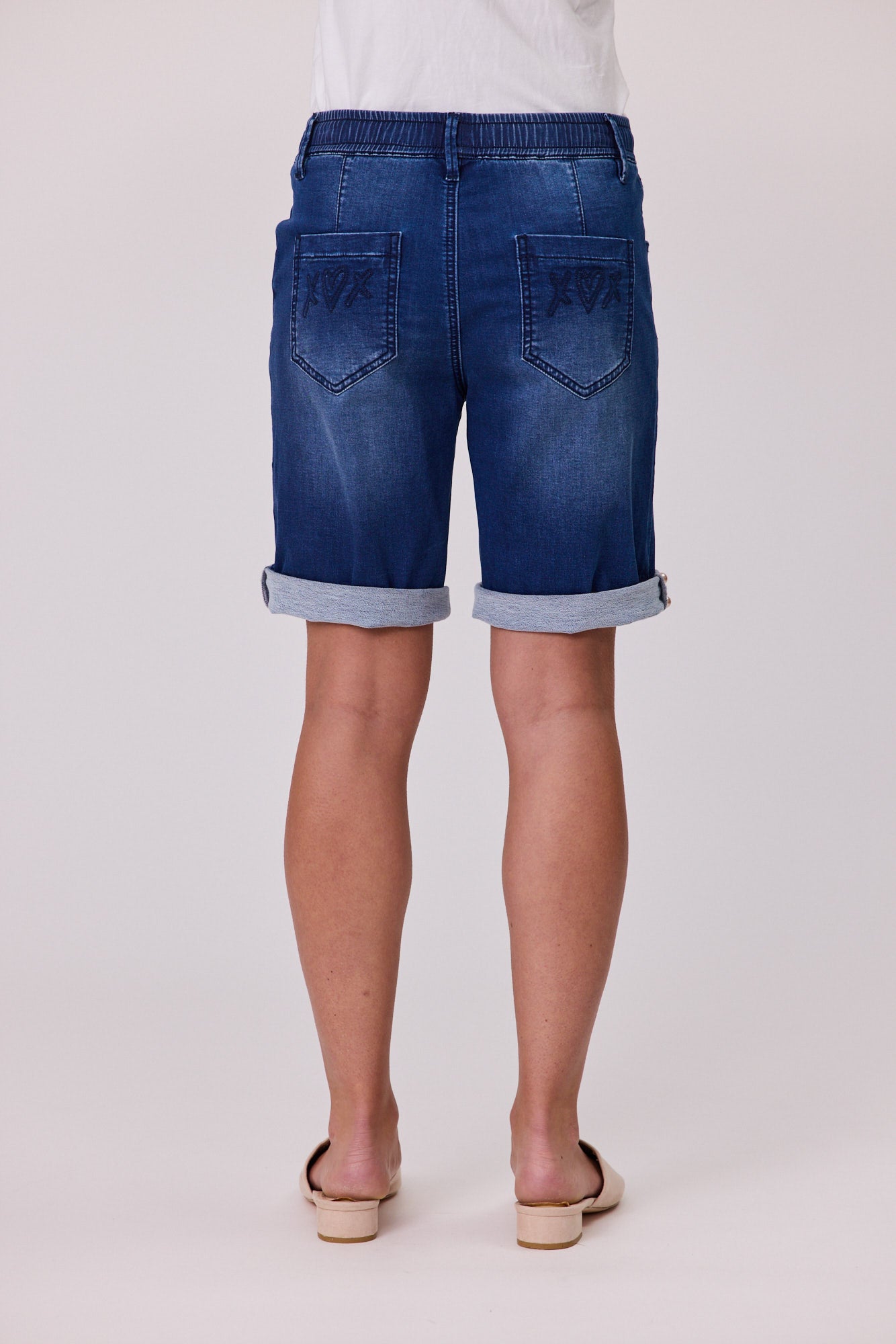 Knit Denim Short - DUE AUG/SEPT