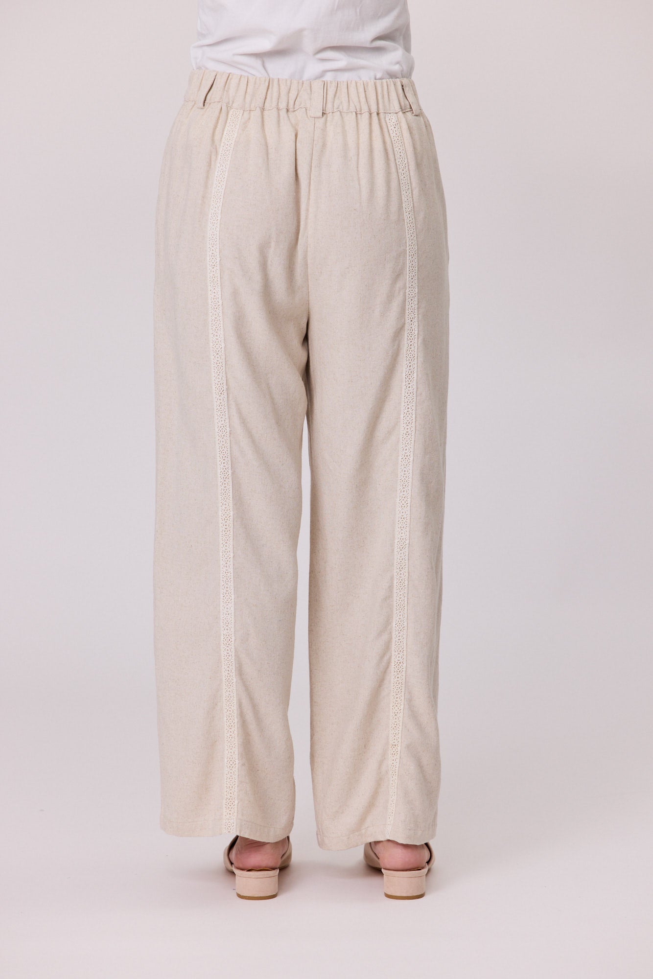 Havana Linen Pant - Natural- Due Aug/Sept