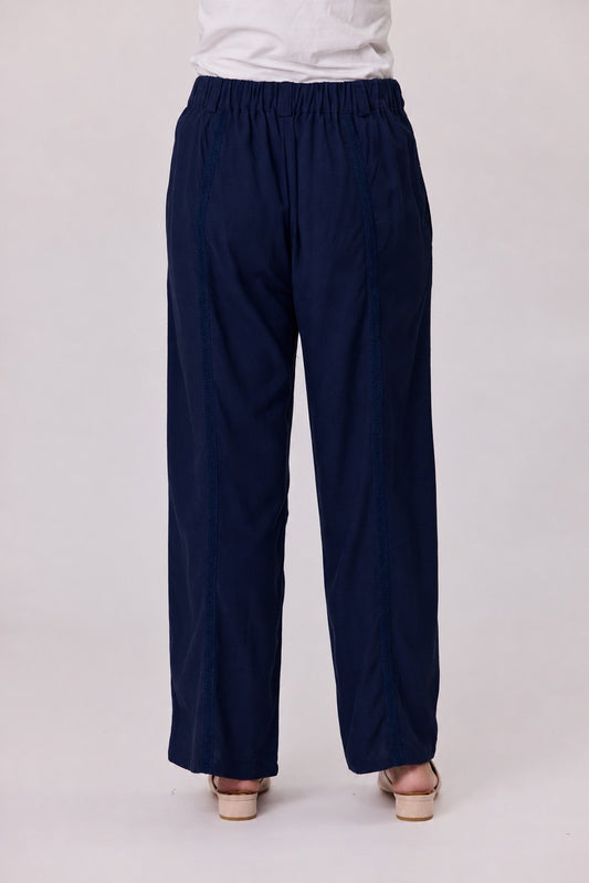 Havana Linen Pant - Navy- Due Aug/Sept