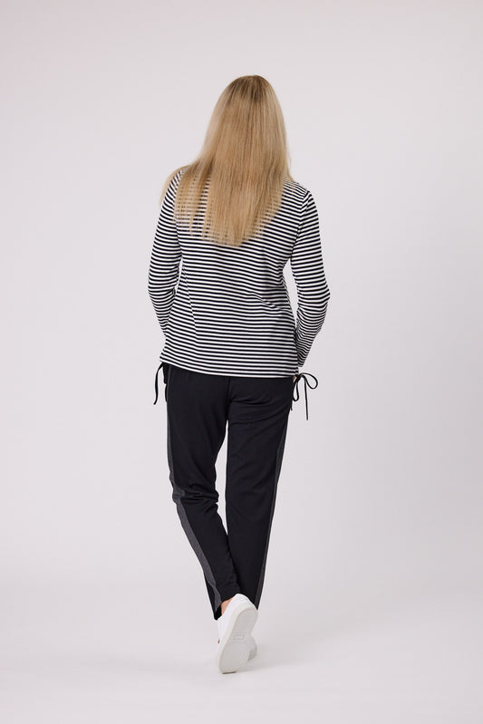 Harlow Top Black/White - 50% Off