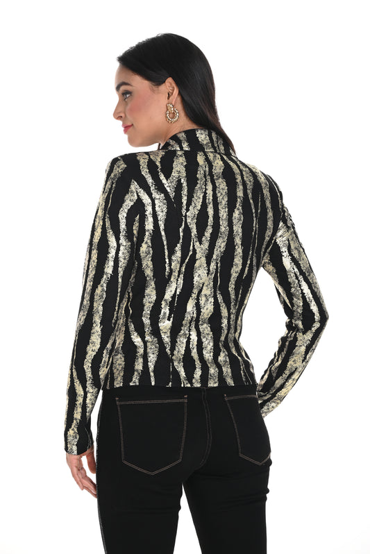 Metallic Jacket Black/Gold - 50% Off