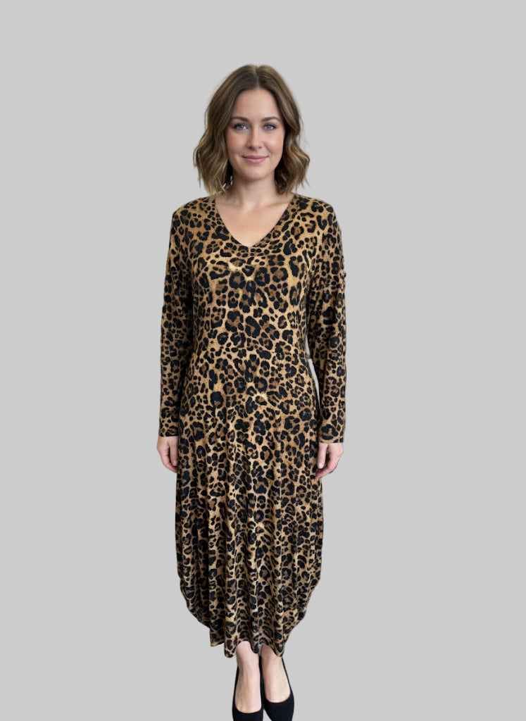 Carly Dress leopard - 50% Off