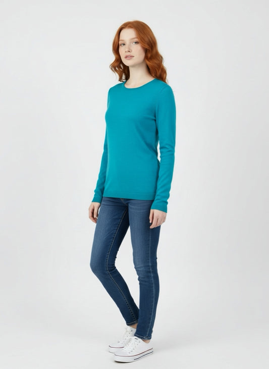 Harper Crew Merino Seaglass