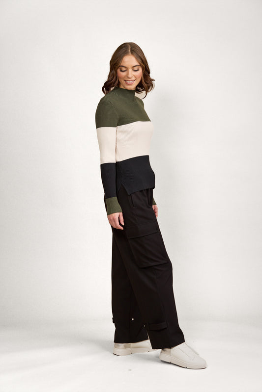 Cruze Sweater Hunter/Oatmeal/Black - 50% Off