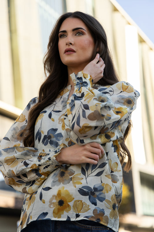 Havana Top - Golden Bloom