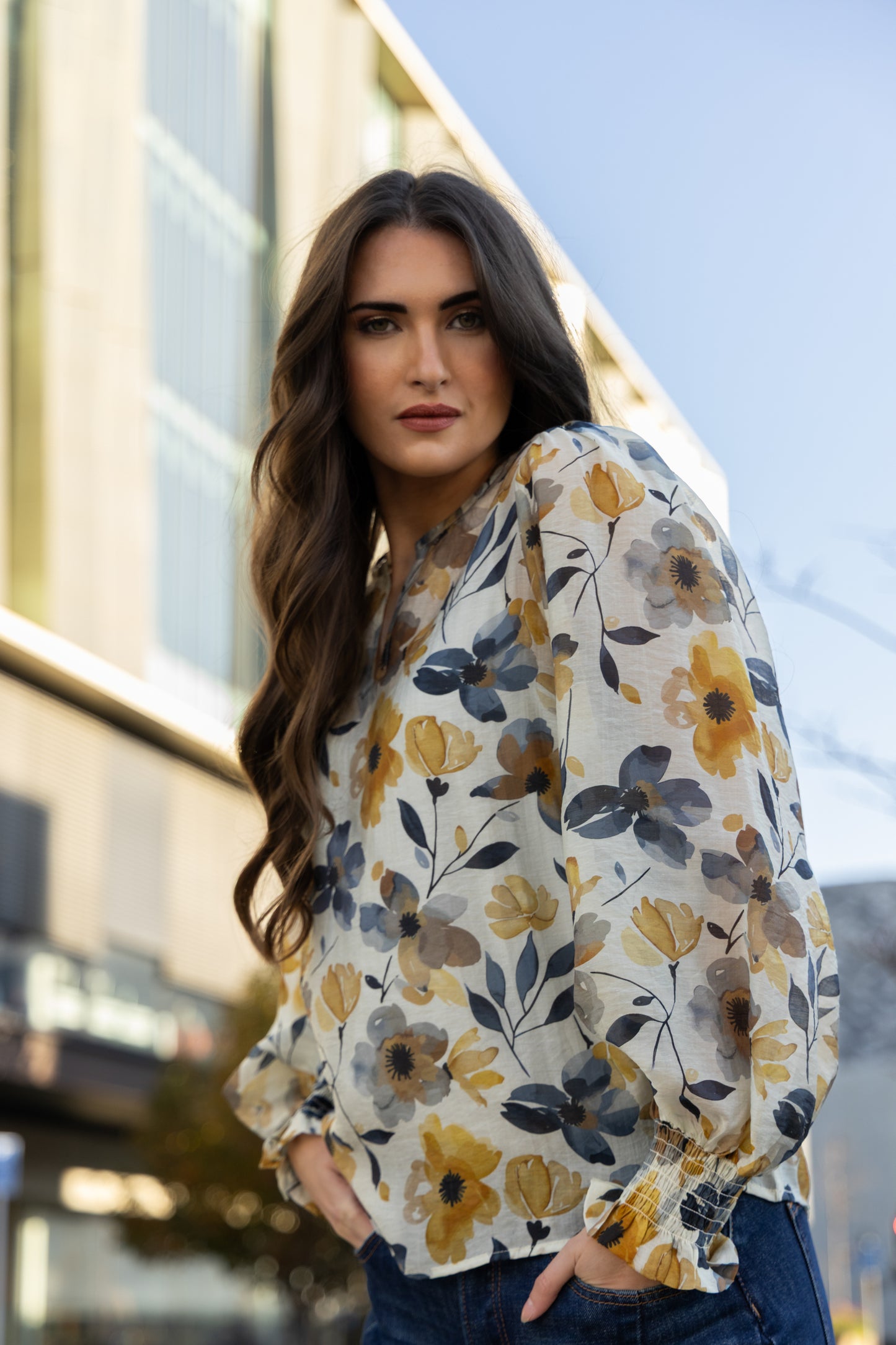 Havana Top - Golden Bloom