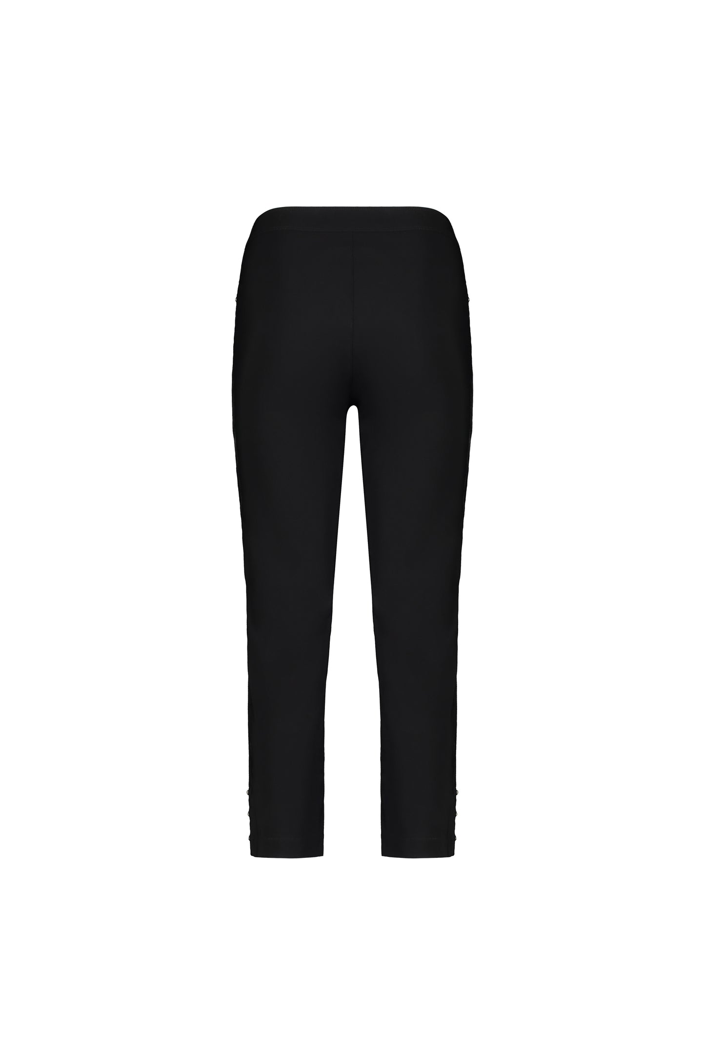 Mercy Crop Pant with Diamantes in Faille - Black