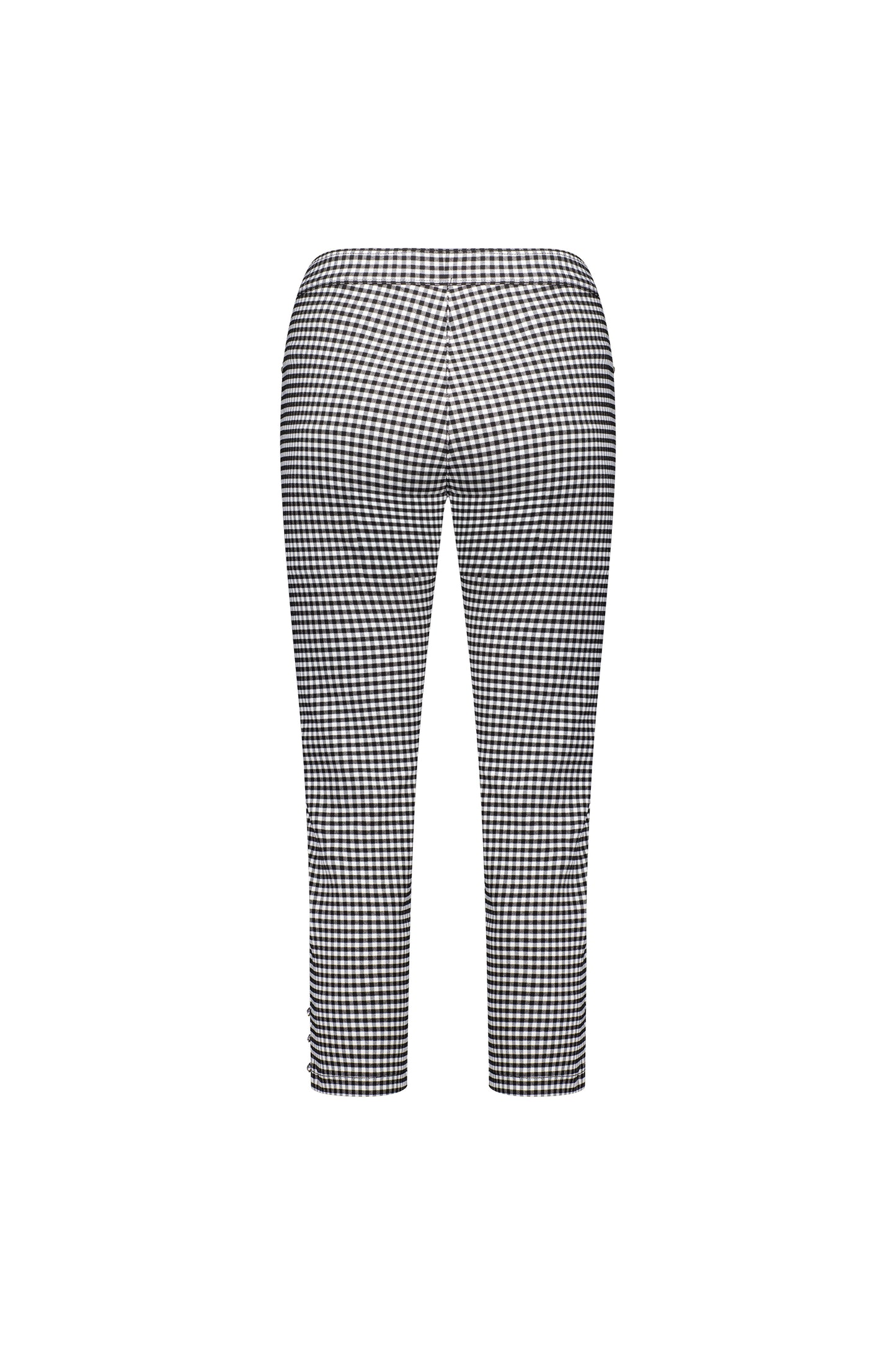 Mercy Crop Pant with Diamantes in Faille - Gingham