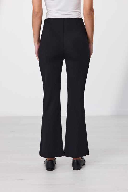 Ronan Pull-On Flare Pant - Black