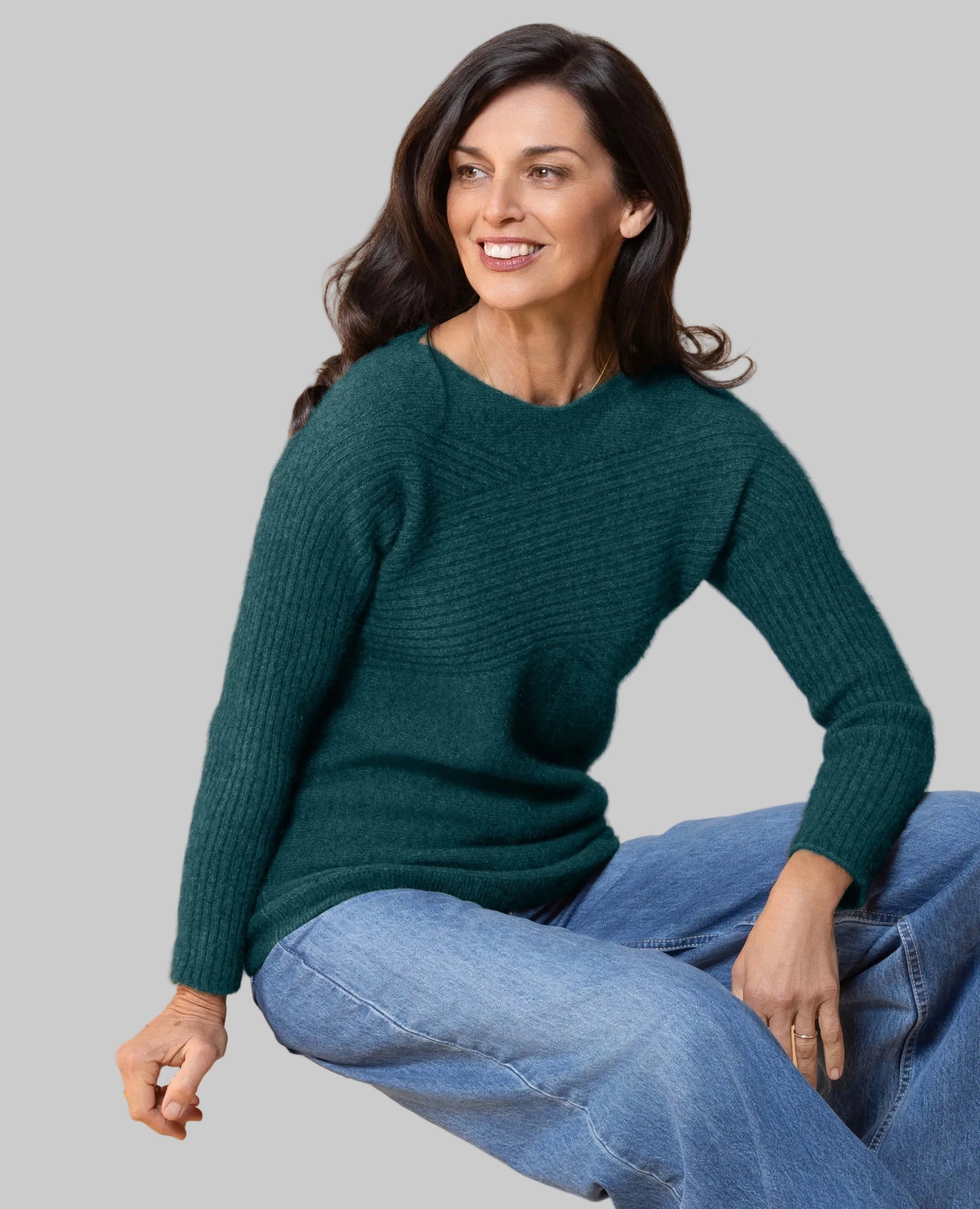 Possum/Merino Crossover Jumper Paua - 30% Off