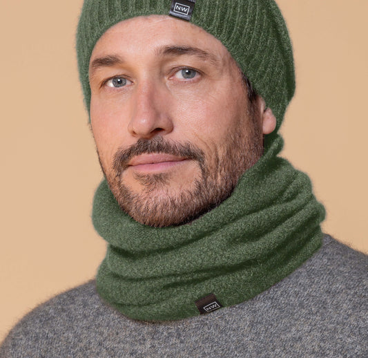 Possum/Merino Neck Warmer - Jungle