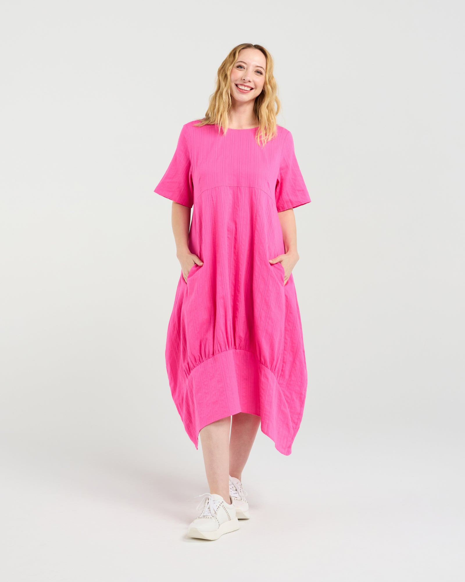 Selena Dress Hot Pink - 70% Off Penelope's of Otaki Selena Dress Hot Pink - 70% Off Penelope's of Otaki