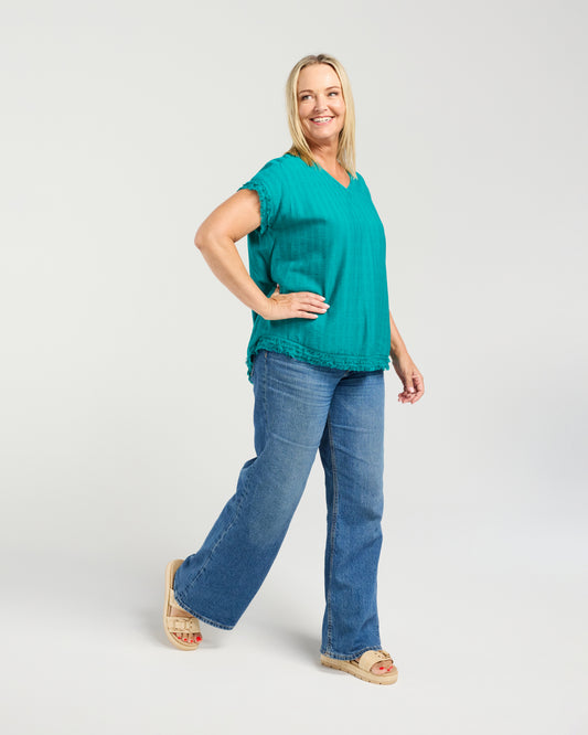 Lilah Top - Teal - Due Aug/Sept