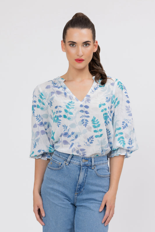 Graceful Top - Ocean Fern