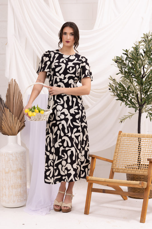 Angel Dress - Mono Bloom