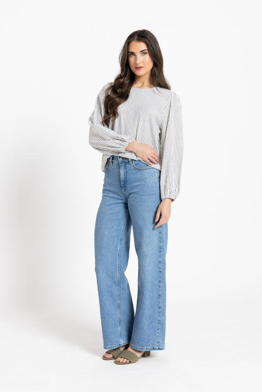 Brilliance Blouse in Stripe