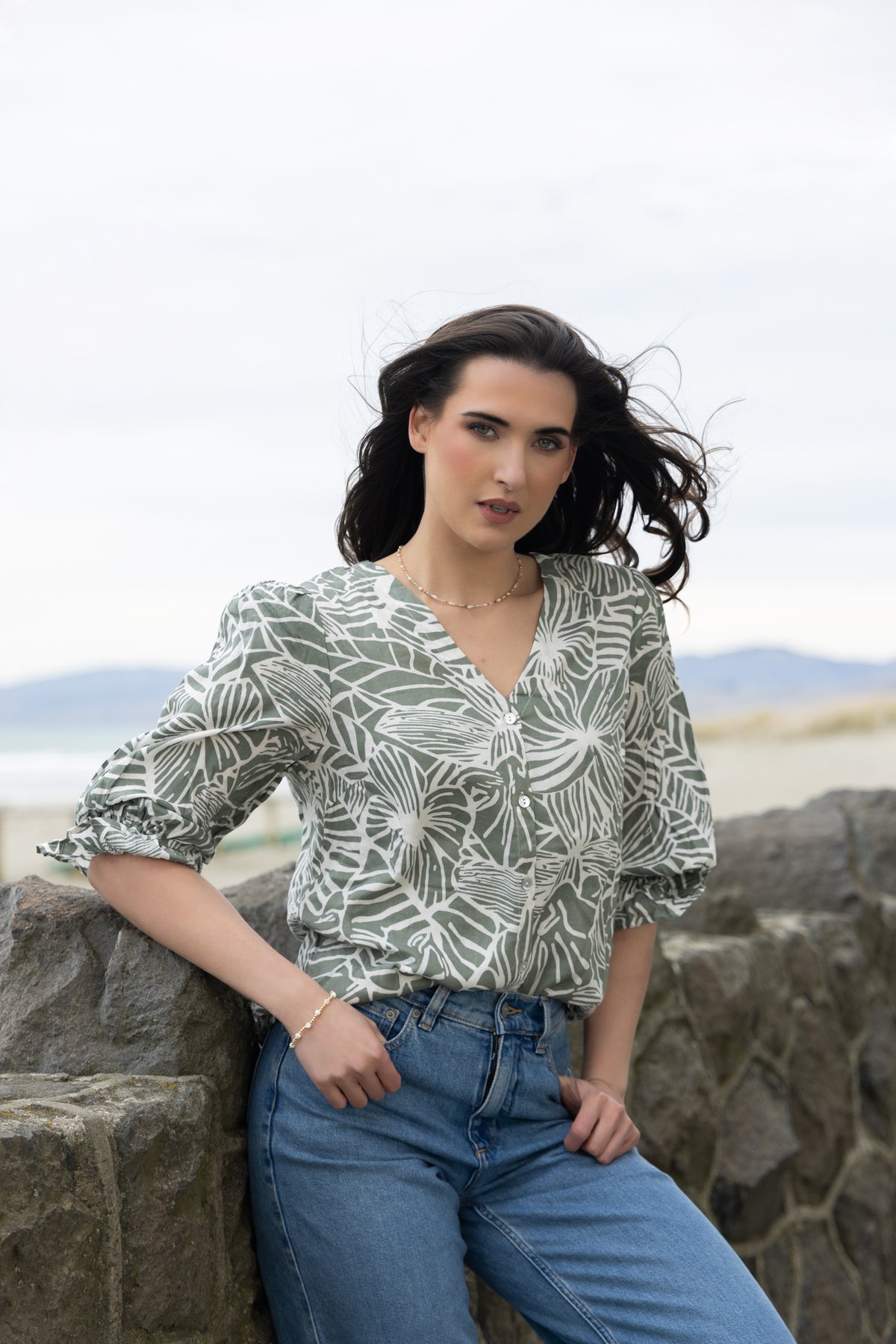 Bobbie Blouse - Summer Sage