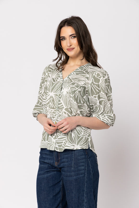 Bobbie Blouse - Summer Sage