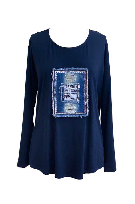 Every Day Tee Navy - 50% Off