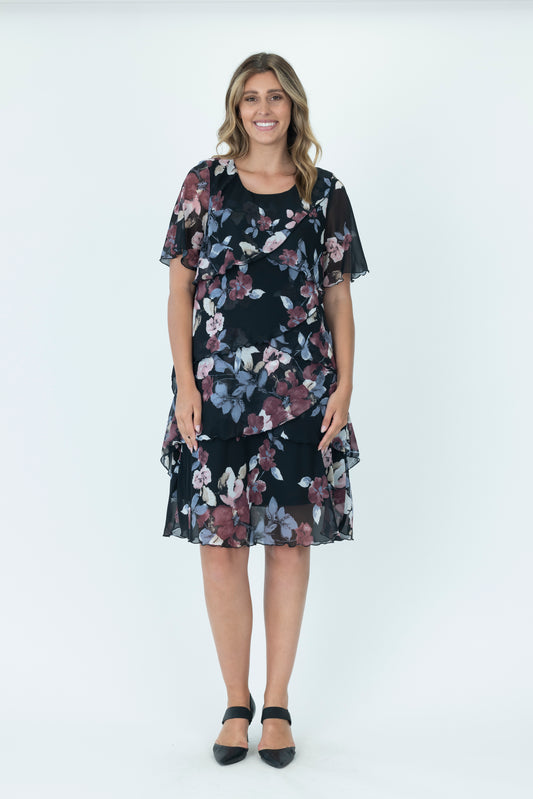 Chiffon Layered Dress - 50% Off
