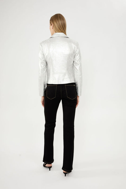 Moto Jacket Silver - 50% Off