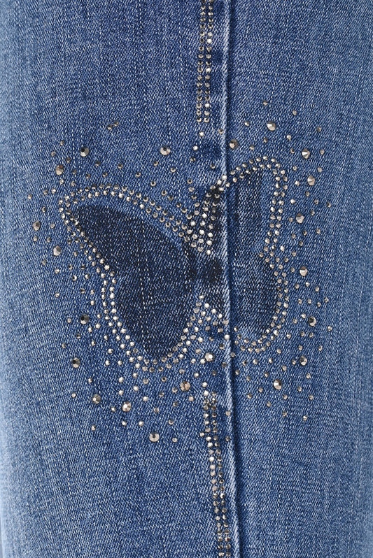 Butterfly Embellished Jeans