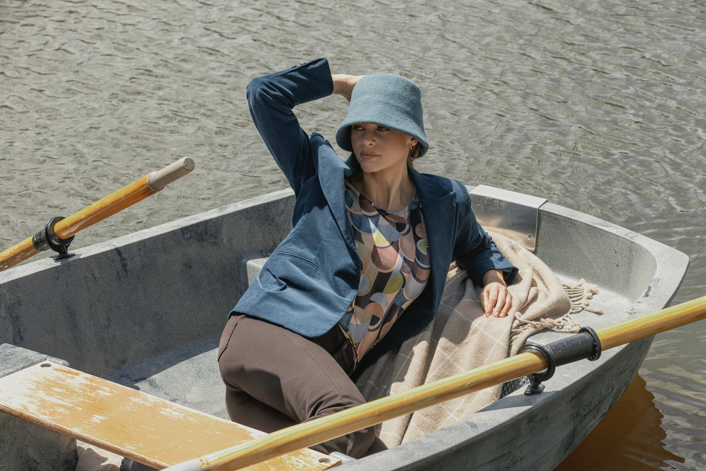 Gallery Cord Blazer - Petrol