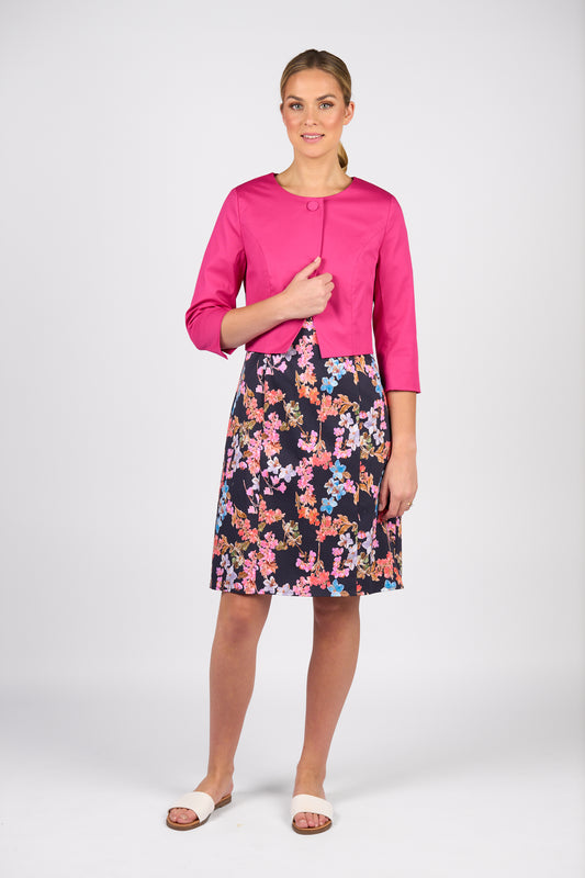 Cropped Jacket - 2087 - Wildberry