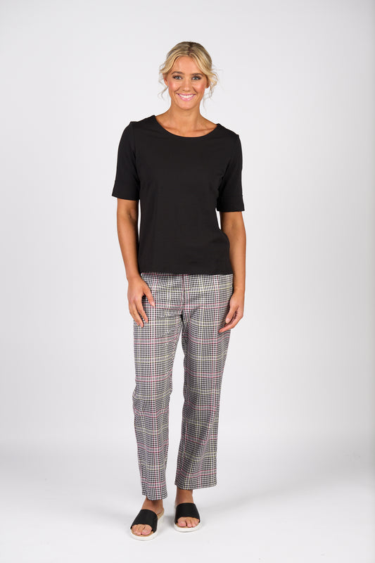 Boat Neck Tee - 4262 - Black